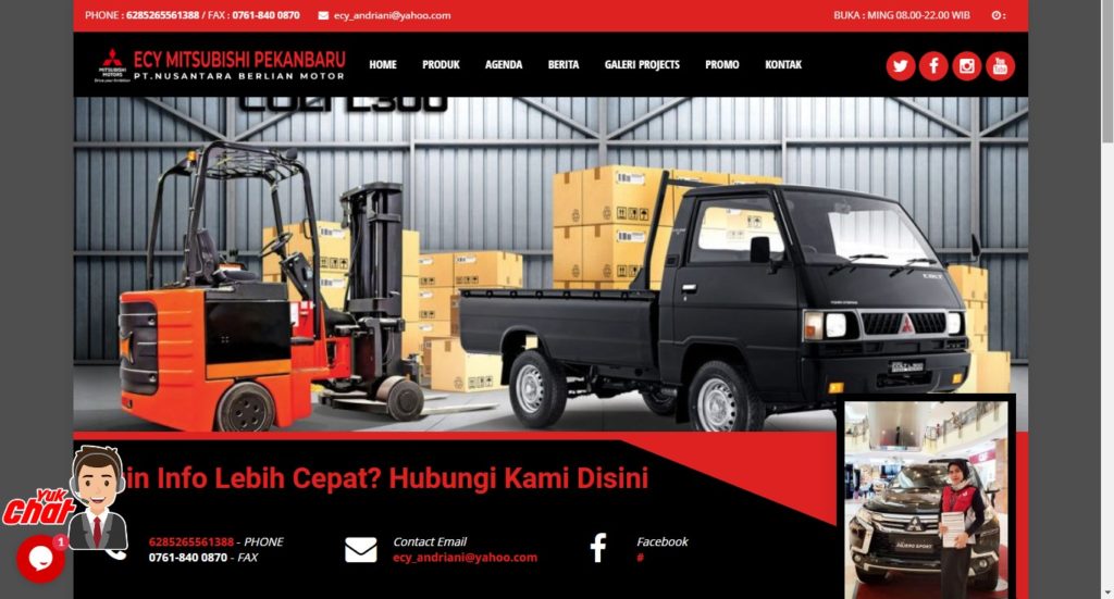 Jasa Website Sales Mobil Murah Pekanbaru